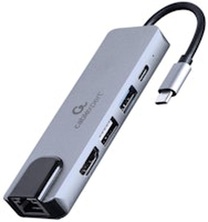 Gembird Multi-Port Adapter (USB-C, 5 Ports)
