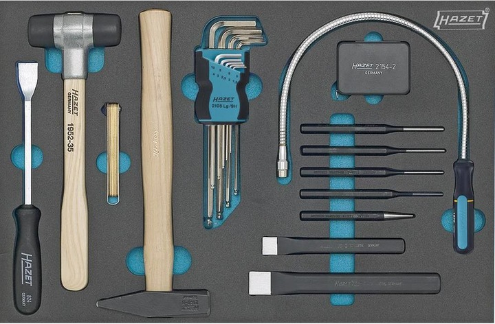 Image du produit HAZET Jeu d'outils ∙ clé mâle coudée ∙ outils divers 163-60/22 ∙ Profil à 6 pans intérieurs ∙ Nombr…