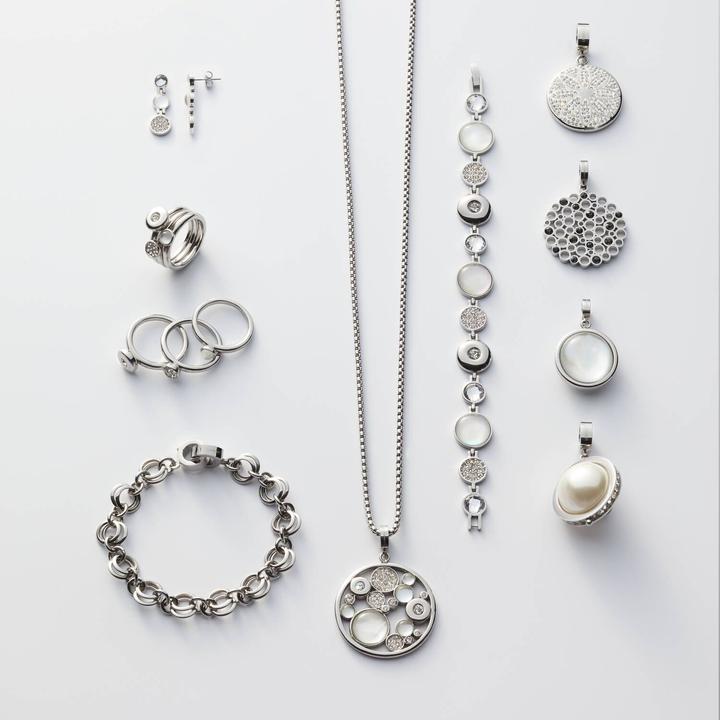 Image du produit Leonardo Bague de doigt Alexia 60 Acier inoxydable, verre (60)