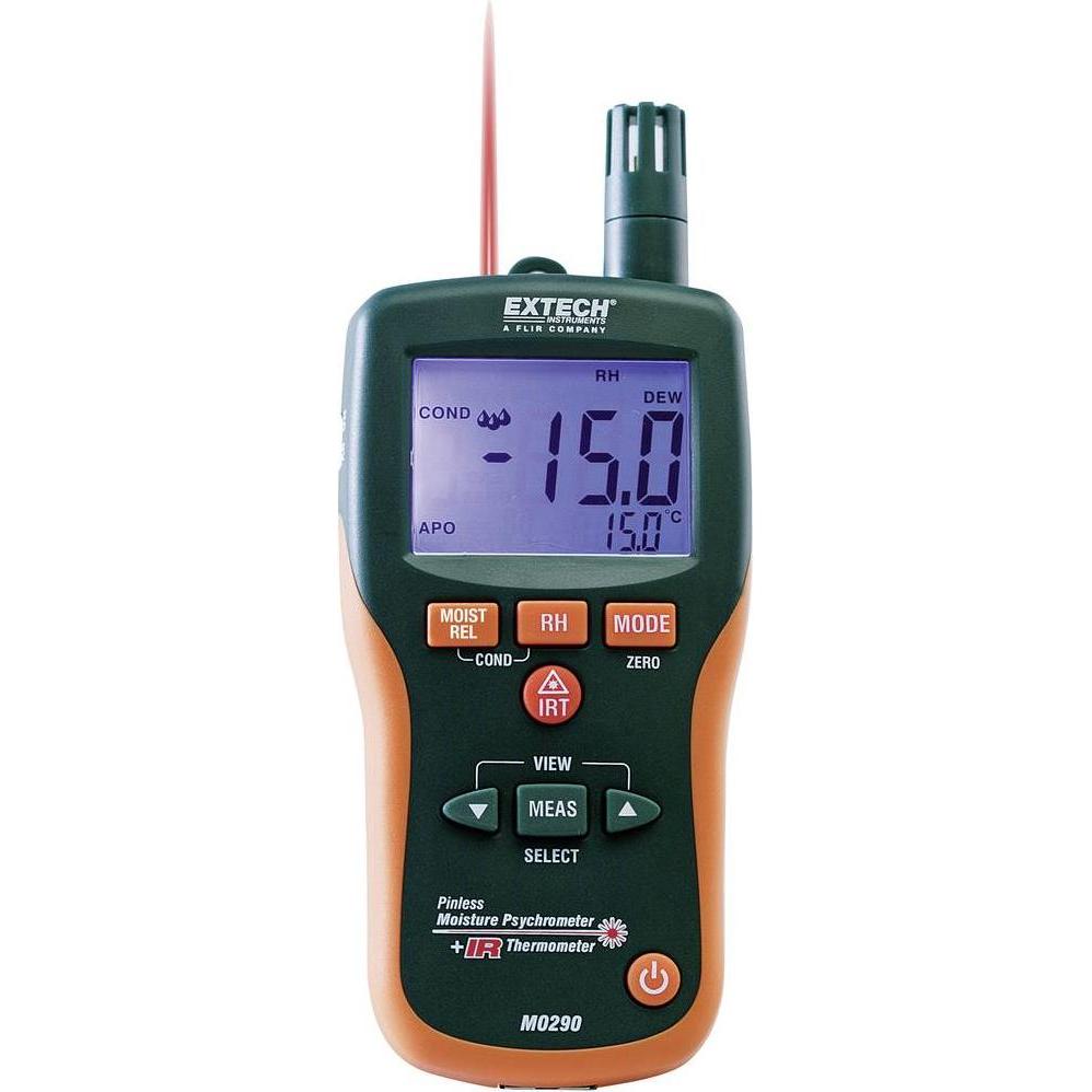Extech, Feuchtigkeitsmessgerät, Luftfeuchtemessgerät (Hygrometer) MO290-