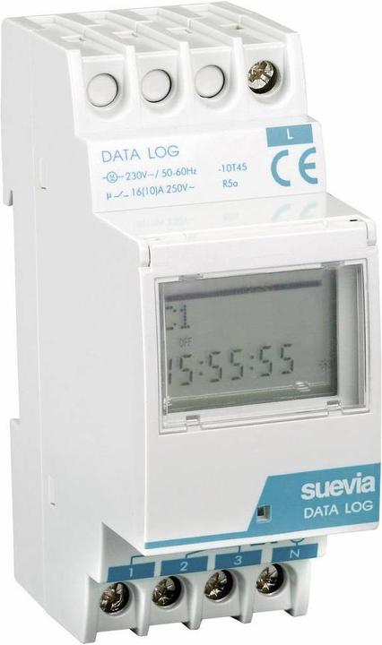 Actual product image Suevia Digital DIN rail timer DigiLog