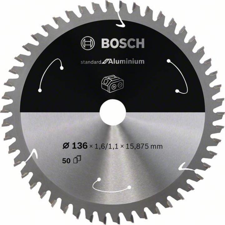 Produktbild Bosch Professional Zubehör PRO Aluminium cordless Kreissägeblatt, 136 x 1,6 x 15,875 mm