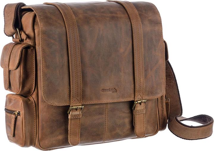 Image du produit Greenland Nature Montenegro Messenger en cuir 31 cm Compartiment pour ordinateur portable (11 l)