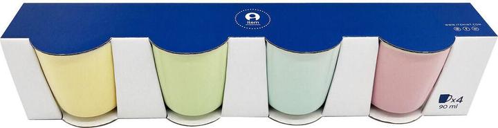 Actual product image Esprit Satz von Kaffeetassen Home Gelb Blau grün Rosa Porzellan 90 ml 4 Stücke (90 ml, 4 x)