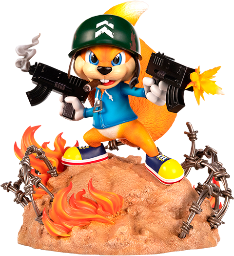 Actual product image First 4 Figures ST Conker's Bad Fur Day : Soldier Conker 33cm