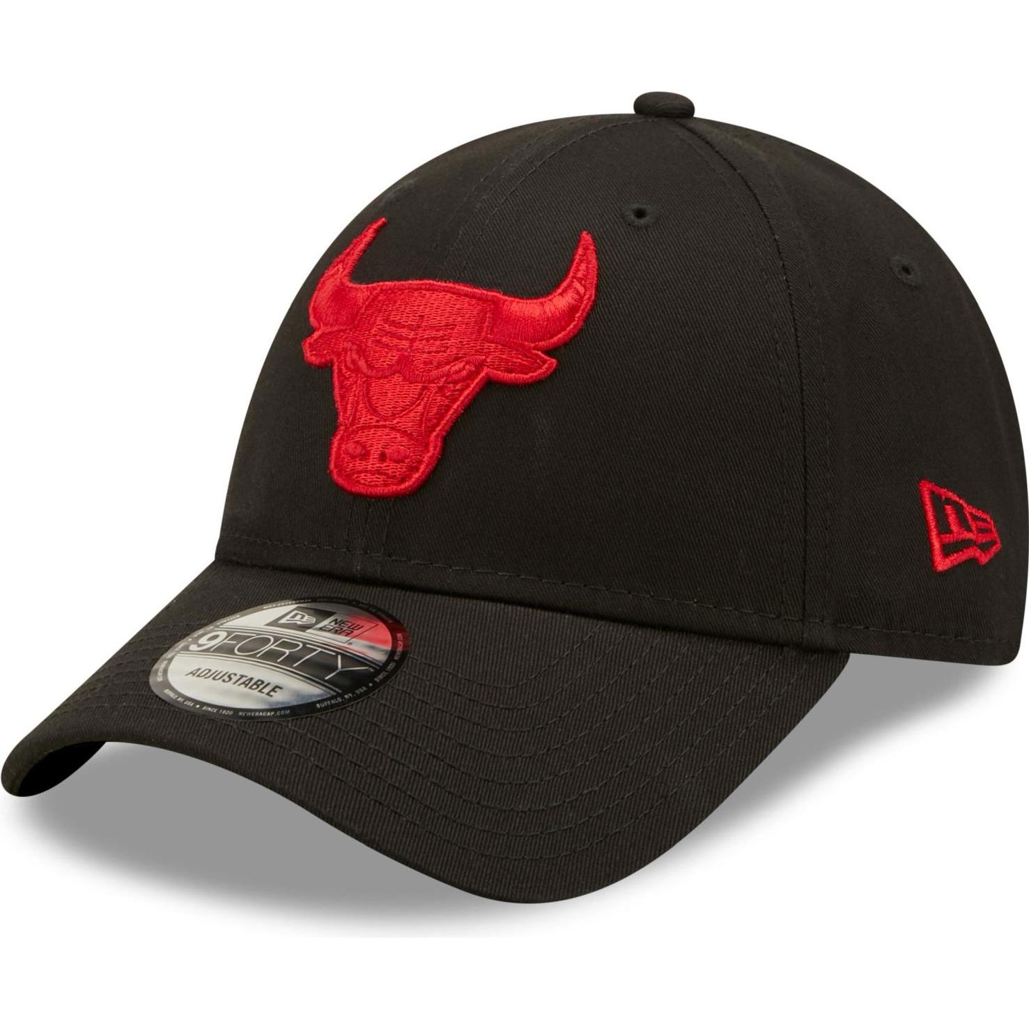 New Era, Herren, Cap, 9Forty Strapback Chicago Bulls, Schwarz, (One Size)