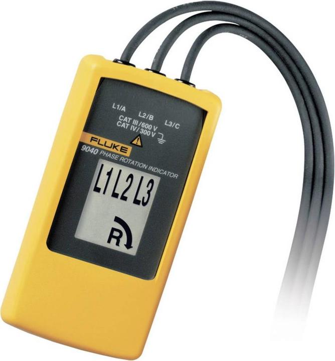 Produktbild Fluke 9040EUR Drehfeld-Richtungsanze (CAT III 600V, Zangenstrommesser)