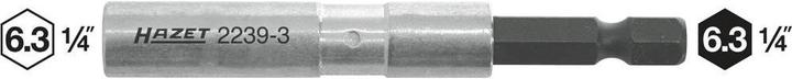 Actual product image HAZET Adapter 2239-3 ∙ Hexagon, solid 6.3 (1/4 inches) ∙ Hexagon, hollow 6.3 (1/4 inch) (6.3 mm)