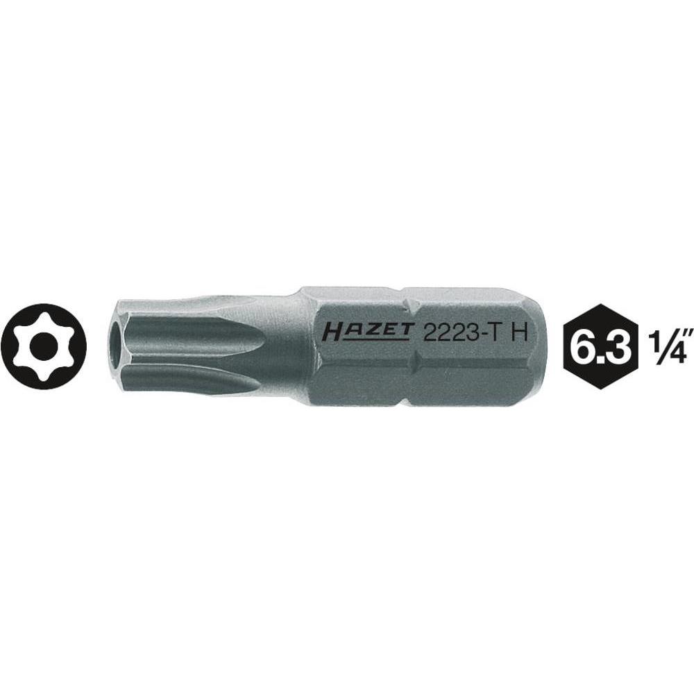 Thumbnail - HAZET, Bits, Bit 2223-T7H ∙ Sechskant6,3 (1/4 Zoll) ∙ Tamper Resistant TORX Profil ∙ T7H (T7H)