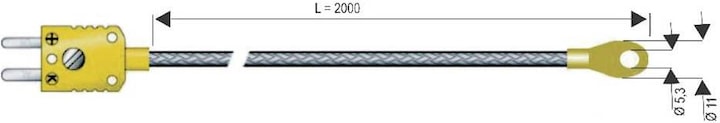 Image du produit B+B Thermo-Technik Sonde de surface Sonde à visser (Mallette d'instruments de mesure)