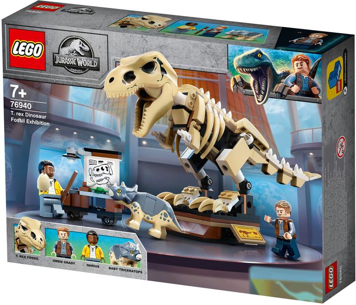 Productafbeelding LEGO T. Rex skelet in de fossielen tentoonstelling (76940, LEGO Jurassic World)
