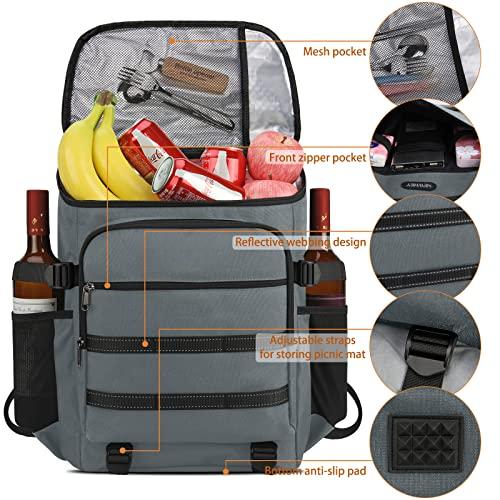 Actual product image Only-Bags.Store Waterproof Insulated Cooler Bag Large Picnic Backpacks Lightweight Lunch Bag Backpacks (30 l)