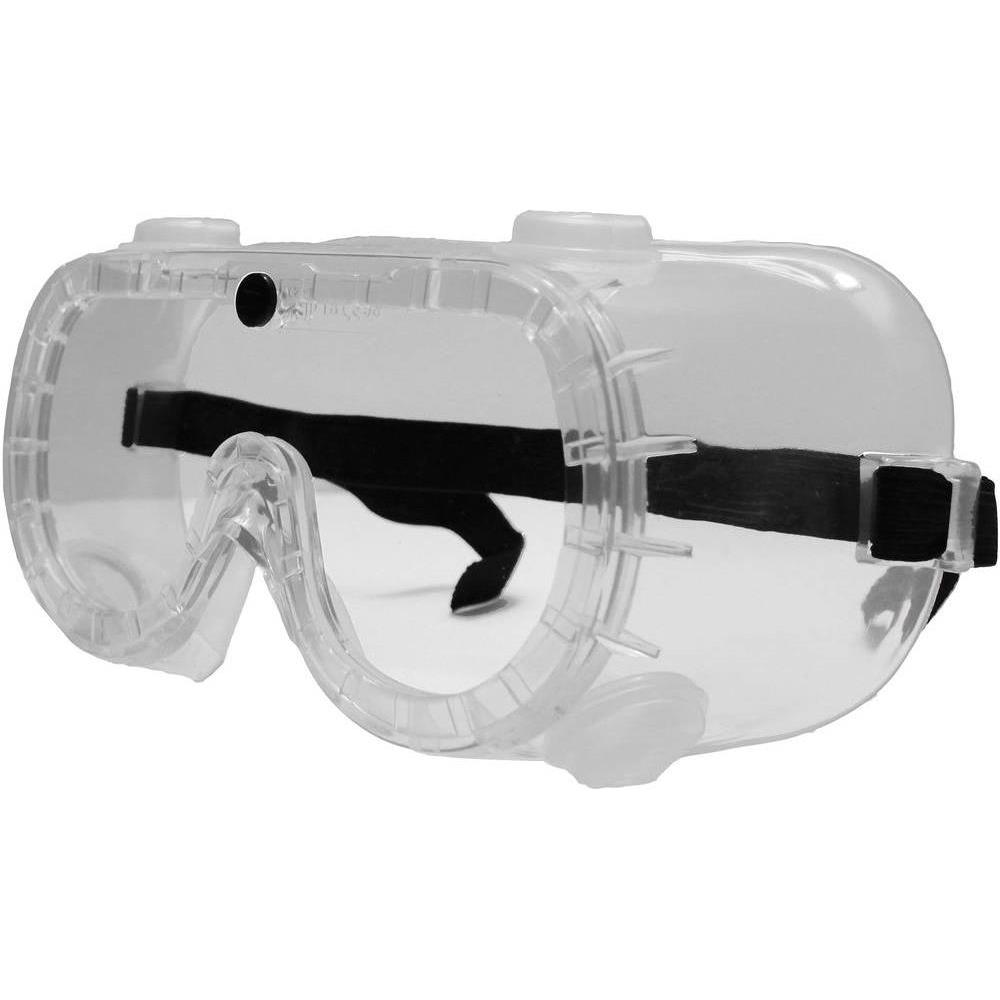 Schutzbrille + Gesichtsschutz, Vollsichtbrille 2662 Schwarz D