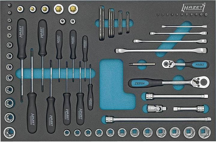 Produktbild HAZET Steckschlüssel Satz ∙ TORX Doppel-Ringschlüssel ∙ Steckschlüsseleinsätze usw. 163-53/75 ∙ Vi…