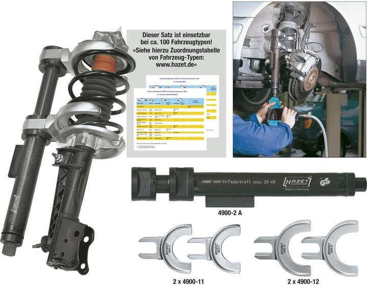 Produktbild HAZET Sicherheits-Federspanner-Satz 4900-2A/3