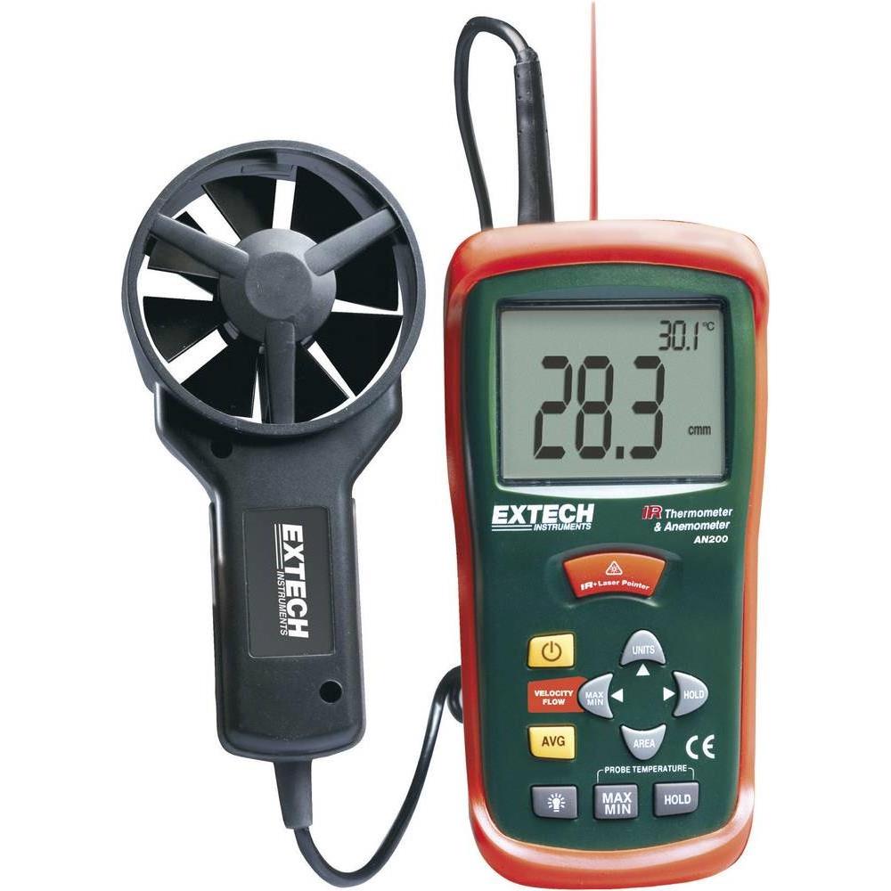 Extech, Detektor, Anemometer AN200 0.4 bis 30 m/