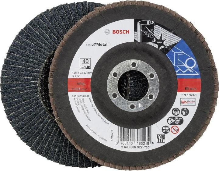 Produktbild Bosch Professional Zubehör PRO X571 Fächerschleifscheibe, 125 mm, G40 (40)