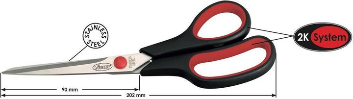 Actual product image Vigor Universal scissors V1304 (20.20 cm)