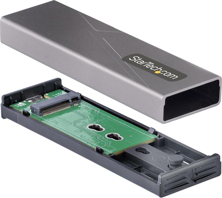 Immagine prodotto StarTech com M2-USB-C-NVME-SATA, SSD-Gehäuse, M.2, M.2, 10 Gbit/s, USB Anschluss, Grau (M.2)