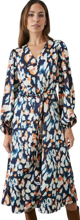 Image du produit Principles Robe midi boutonnée en satin abstrait pour femmes/femmes (38)