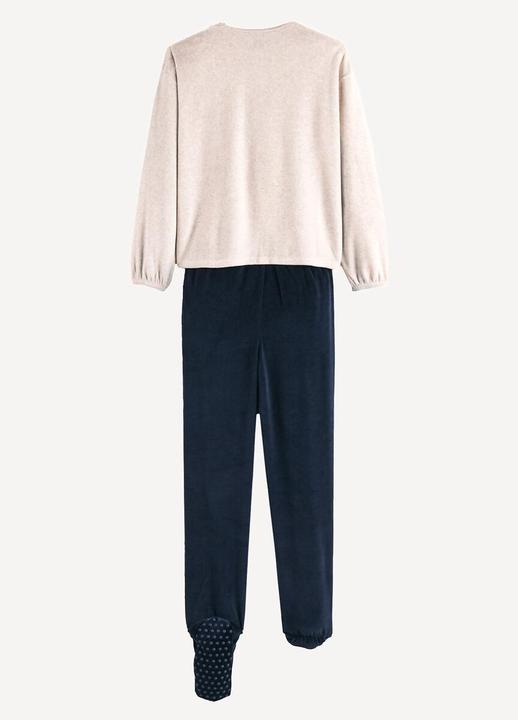 Produktbild La Redoute Collections Samtpyjama mit Füssen (152)