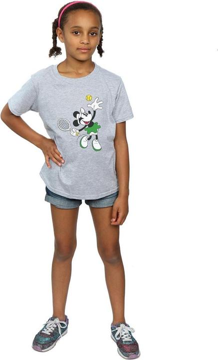 Actual product image Disney Girls Minnie Mouse Tennis Cotton T-Shirt (140, 146)