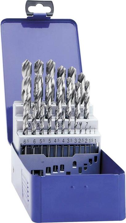 Produktbild Exact HSS Metall-Spiralbohrer-Set 19 (1 mm, 1.5 mm, 10 mm, 2 mm, 2.5 mm, 3 mm, 3.5 mm, 4 mm, 4.5 mm, 5 mm, 5.5 mm, 6 mm, 6.5 mm, 7 mm, 7.5 mm, 8 mm, 8.5 mm, 9 mm, 9.5 mm)