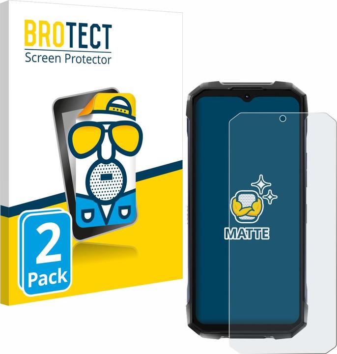 Actual product image BROTECT Anti-glare film Screen protector Matt screen protector film (2 Piece, Hotwav Cyber 7)