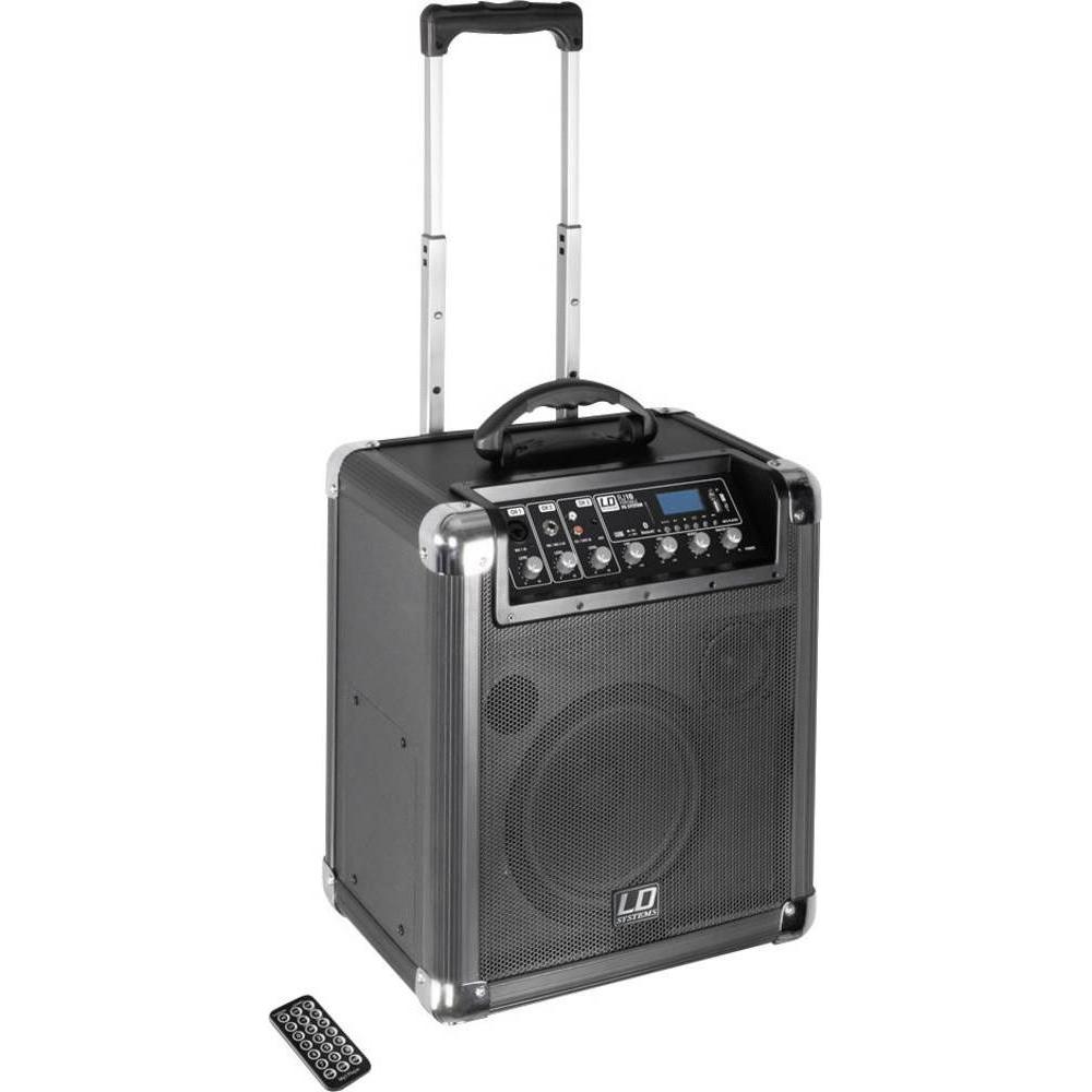 LD Systems Mobiler PA Lautsprecher 25 cm (Aktiv), PA Lautsprecher, Schwarz