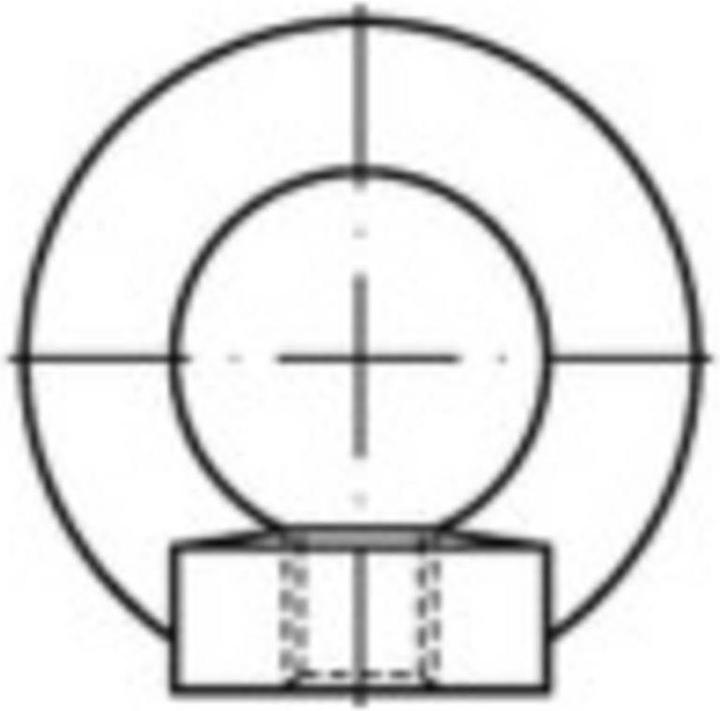 Produktbild Toolcraft Ringmuttern M14 DIN 582 Stahl (M14)