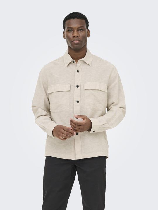 Immagine prodotto Only & Sons ONSCAIDEN Leinen Overshirt Overshirt (XS)
