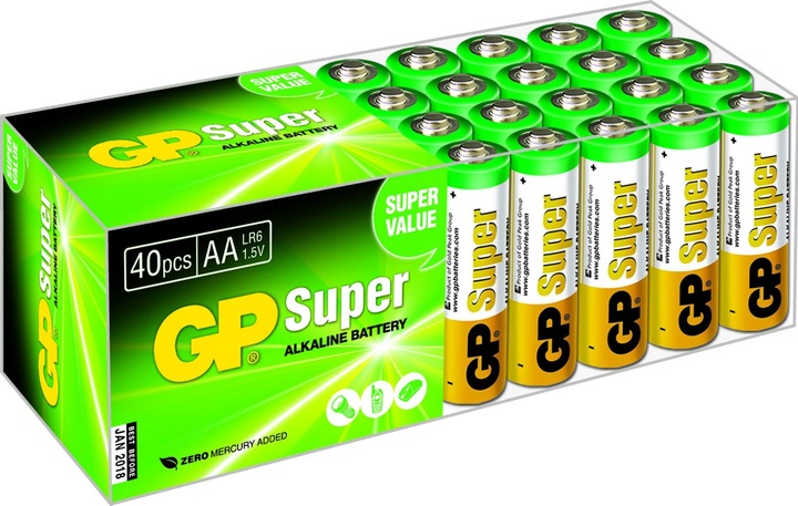 Produktbild GP Batteries Super Alkaline (40 Stk., AA)