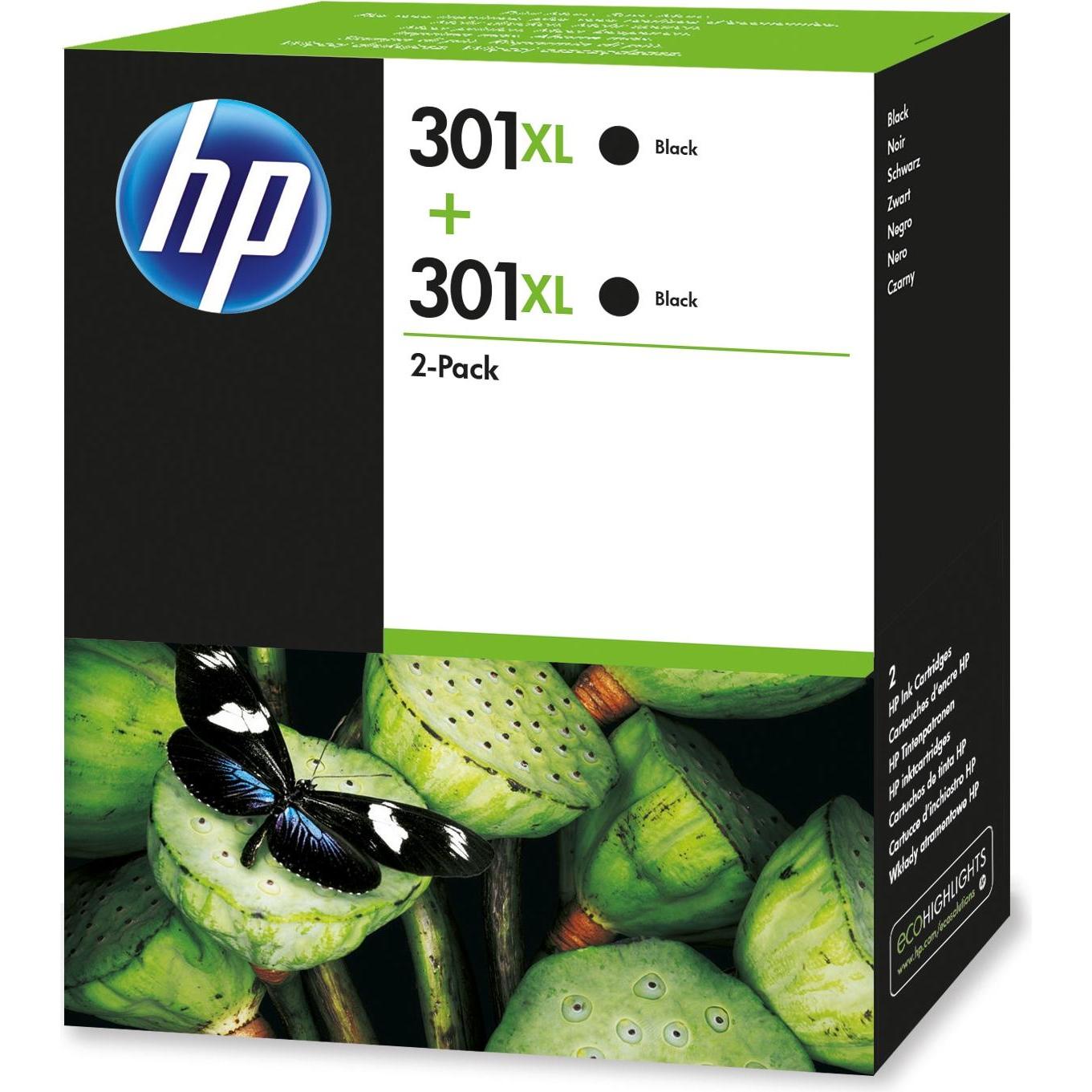 HP, Druckerpatrone, 301xl (BK)