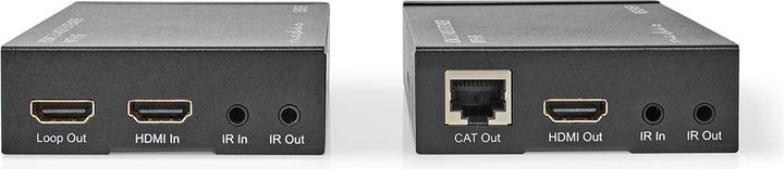 Actual product image Nedis VREP3480AT HDMI ™ Extender Over CAT6 Up to 60.0 m 4K@60Hz 18 Gbps Metal Anthracite (0.06 m)