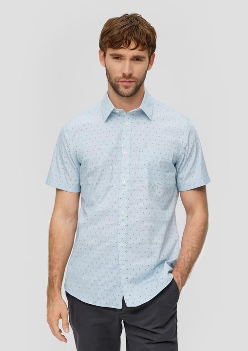 Immagine prodotto S.Oliver Hemd Slim Fit: Kurzarmhemd mit aufgesetzter Tasche (M)