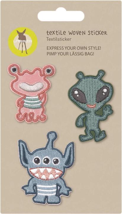 Lässig Iron-on picture monster 3 pieces