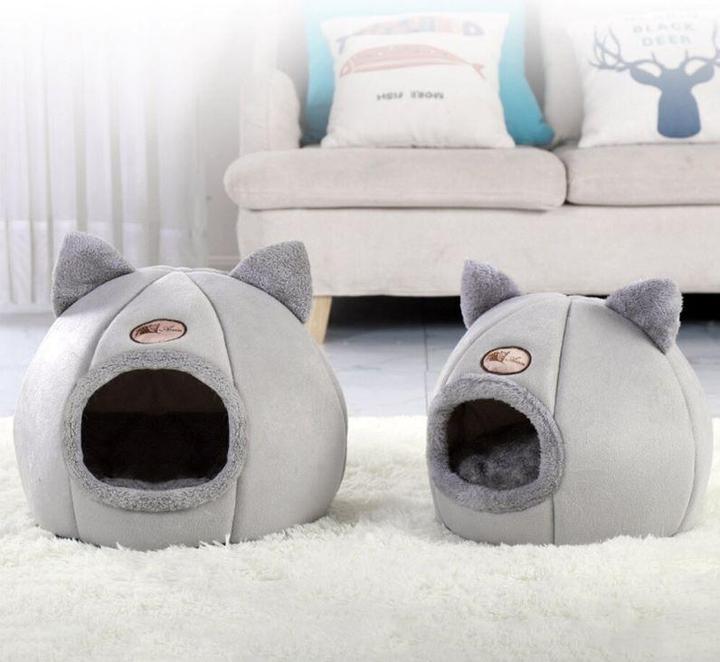 Produktbild Hermex Katzenbett Katzennest Katzensofa Katzenhaus Katzenliege Katzenhöhle (Katze)