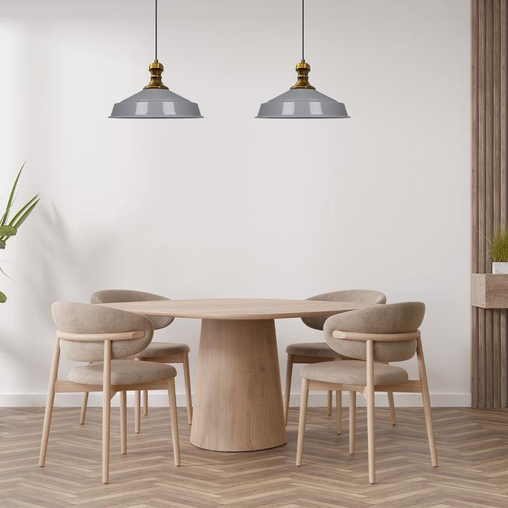 Productafbeelding Bamyum Asletl-Knob 2 Lampes à Suspension Gris (E27)