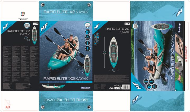 Produktbild Bestway Hydro-Force Kajak-Set Rapid Elite X2 312 x 98 x 44 cm (2 Pers.)