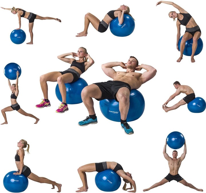Actual product image Tunturi Gym Ball - Gymnastikball Sitzball 90 cm (90 cm)
