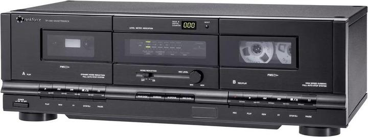 Image du produit Renkforce Tape Deck TP-1000 Noir Double