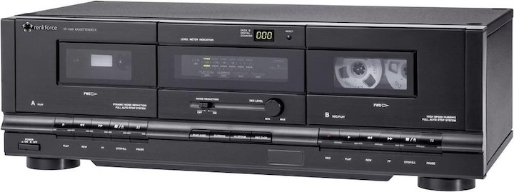 Image du produit Renkforce Tape Deck TP-1000 Noir Double