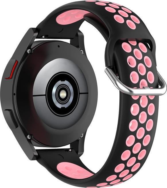 Actual product image Cover-Discount 20mm Silicone Sport Strap perforated pink (20 mm, Silicone)