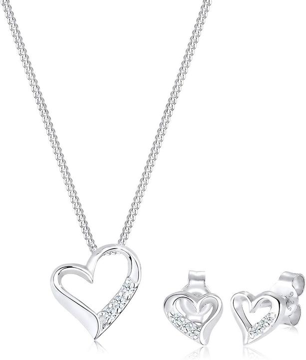Diamore ladies necklace plus earrings 925 sterling silver (925 Sterling Silber)