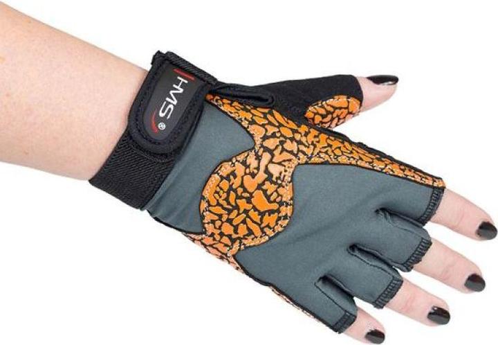 Produktbild HMS Turnhandschuhe Orange/Grau rS (S)