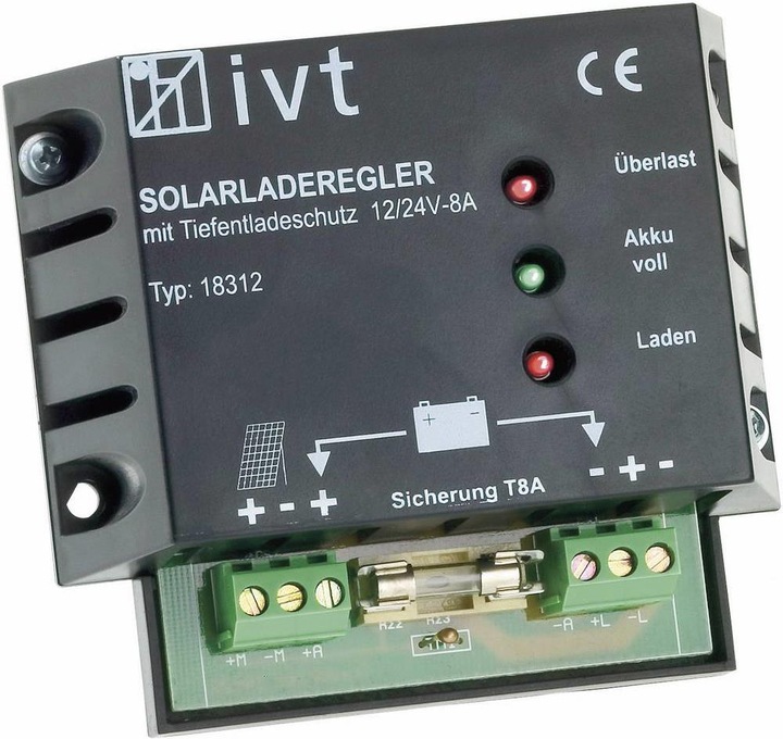 Immagine prodotto IVT Regolatore di carica Shunt PWM 12 V, 24