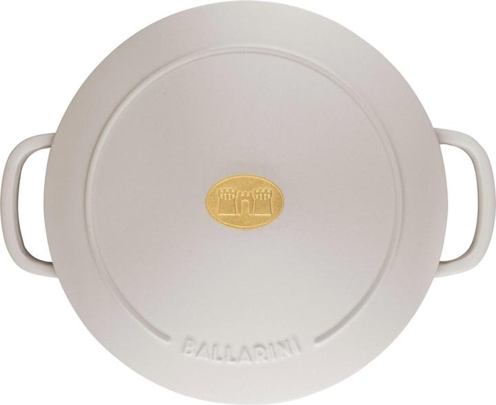 Actual product image Ballarini Cocotte BELLAMONTE 20 cm round 2.5 litre cast iron roaster white (20 cm, Casserole + Stewpot, Cast iron)