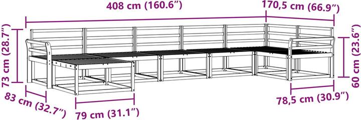 Produktbild vidaXL Outdoor-Sofa