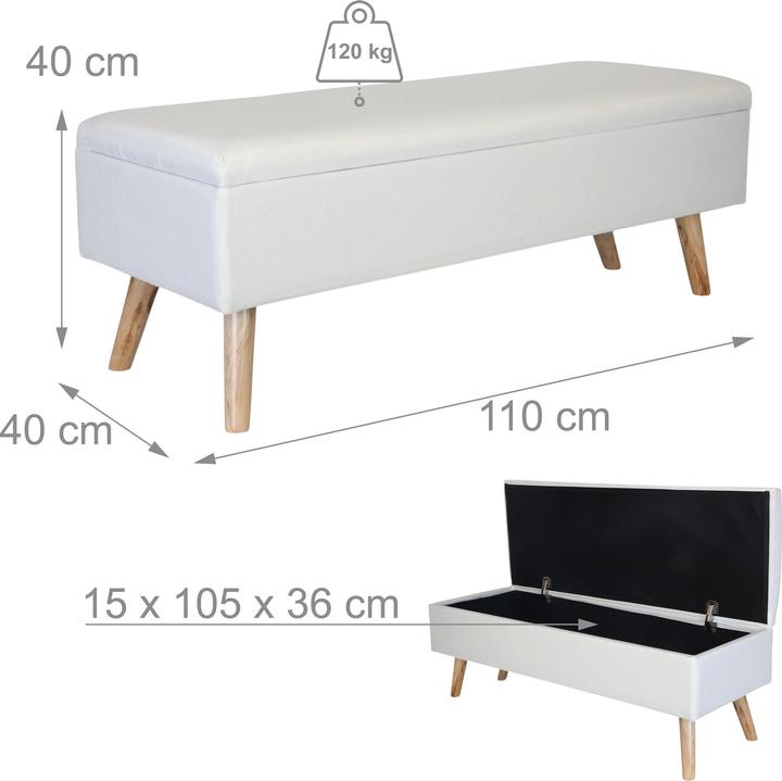 Produktbild Relaxdays Sitzbank (110 cm)