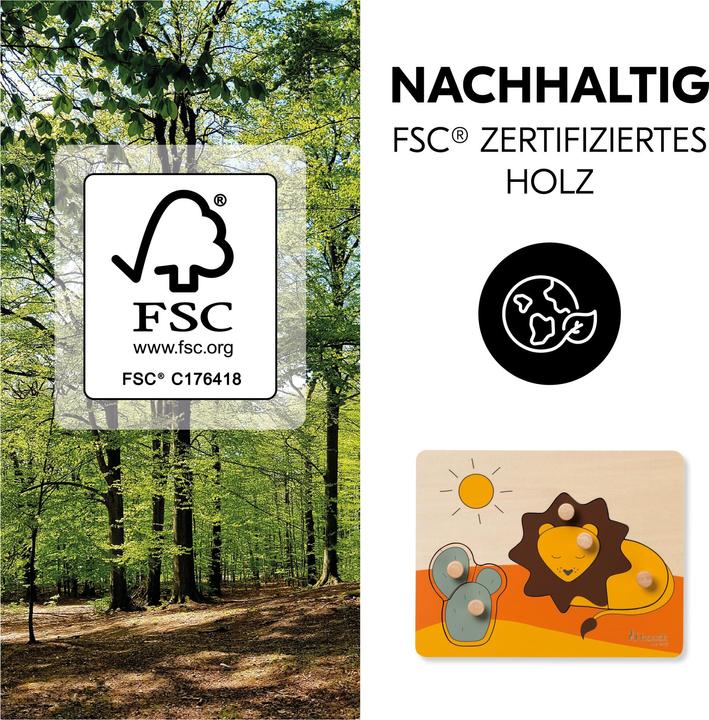 Actual product image Hauck Puzzle N Sort Lion